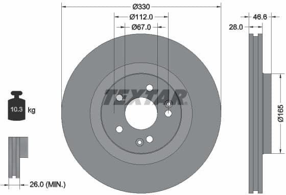Brake Disc PRO+ 92151005