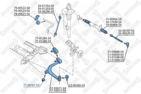 Mounting, control/trailing arm 77-00167-SX - image 2