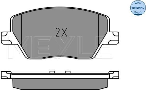 Brake Pad Set, disc brake MEYLE-ORIGINAL: True to OE. 025 223 9719 - image 2