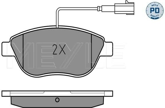 Brake Pad Set, disc brake MEYLE-PD: Advanced performance and design. 025 237 0918/PD