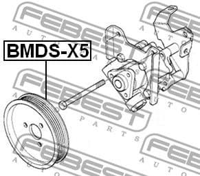 Belt Pulley, power steering pump BMDS-X5 - image 2