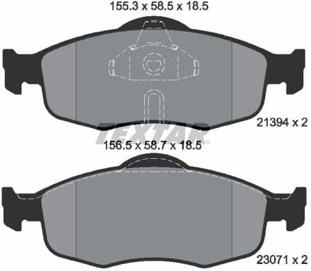 Brake Pad Set, disc brake 2139408