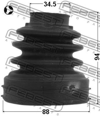 Bellow Kit, drive shaft 2115-CA220RHT - image 2