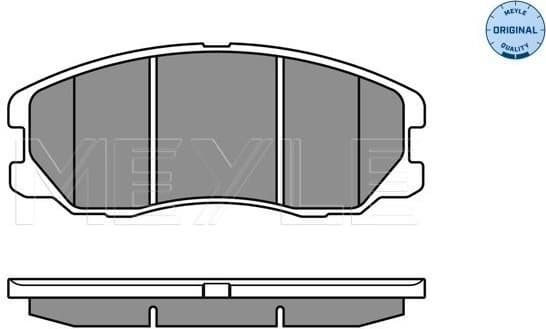 Brake Pad Set, disc brake MEYLE-ORIGINAL: True to OE. 025 245 1016/W