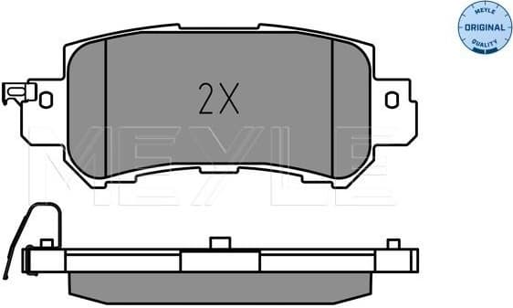 Brake Pad Set, disc brake MEYLE-ORIGINAL: True to OE. 025 255 4014 - image 2
