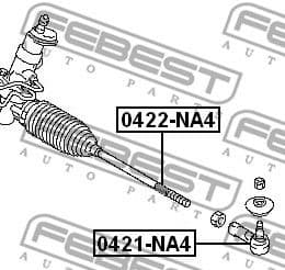 Inner Tie Rod 0422-NA4 - image 2