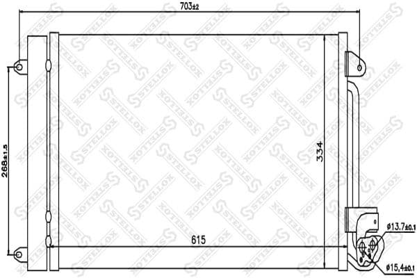 Condenser, air conditioning 10-45199-SX