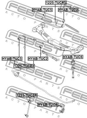 Mounting, control/trailing arm HYAB-TUC5 - image 2