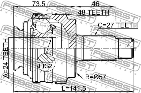 Joint Kit, drive shaft 1910-E87A48R - image 2
