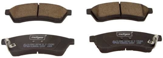 Brake Pad Set, disc brake 19-2908