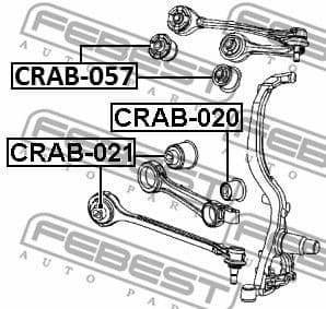 Mounting, control/trailing arm CRAB-021 - image 2
