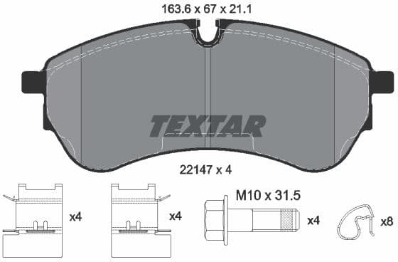 Brake Pad Set, disc brake Q+ 2214701