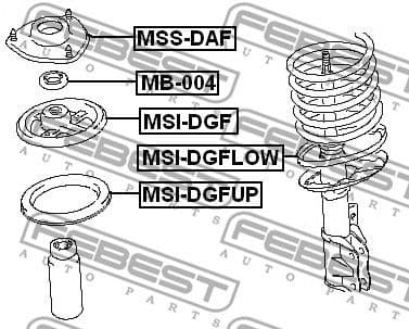Rolling Bearing, suspension strut support mount MB-004 - image 2