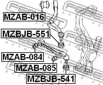 Bellow, ball joint MZBJB-541 - image 2