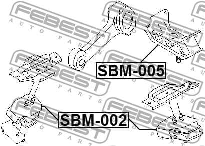 Mounting, automatic transmission SBM-005 - image 2