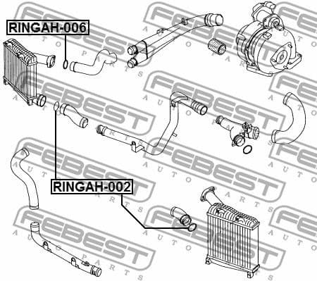 Seal Ring, charge air hose RINGAH-006 - image 2