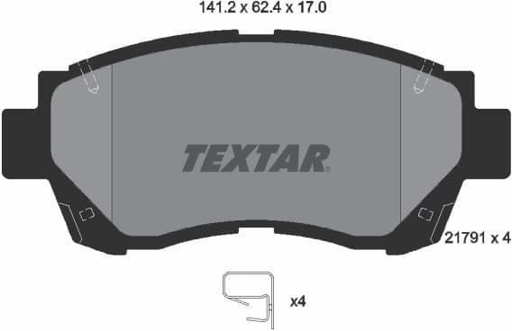 Brake Pad Set, disc brake 2179101