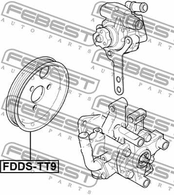 Belt Pulley, power steering pump FDDS-TT9 - image 2