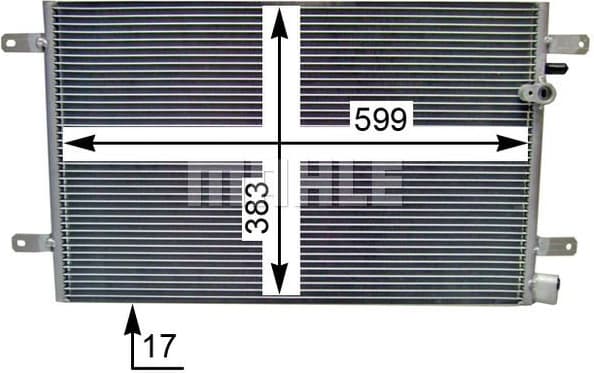 Condenser, air conditioning BEHR AC 803 000S - image 5