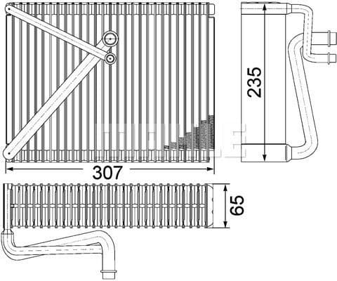 Evaporator, air conditioning BEHR *** PREMIUM LINE *** AE 87 000P