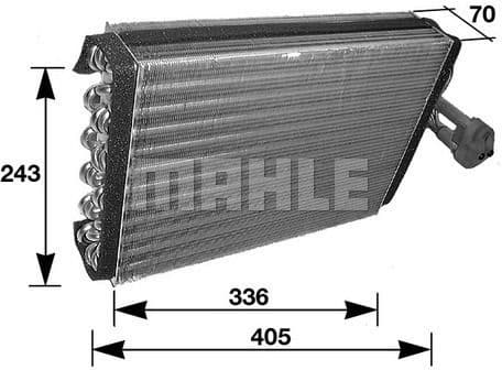 Evaporator, air conditioning BEHR AE 36 000S