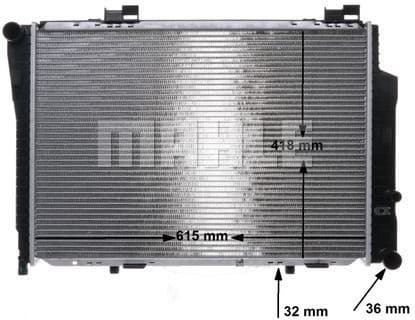 Radiator, engine cooling BEHR CR 270 000S - image 3