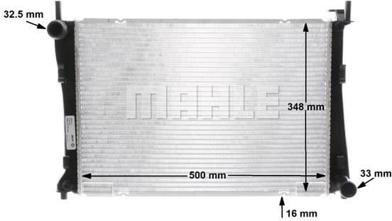 Radiator, engine cooling BEHR CR 1355 000S - image 15