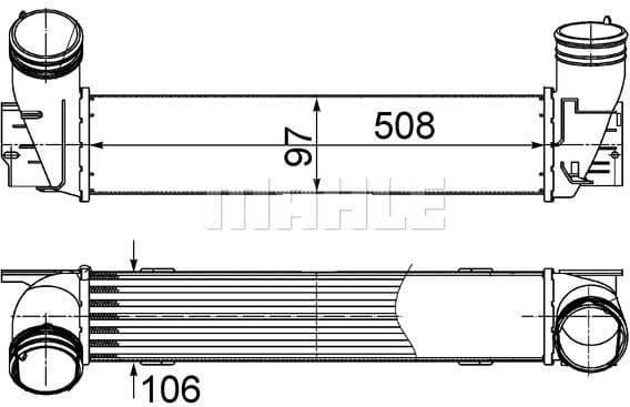 Charge Air Cooler BEHR CI 489 000S