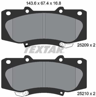 Brake Pad Set, disc brake 2520901