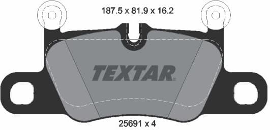 Brake Pad Set, disc brake 2569101