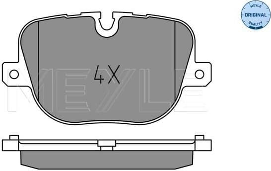 Brake Pad Set, disc brake MEYLE-ORIGINAL: True to OE. 025 250 8517