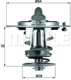 Thermostat, coolant BEHR TX7282