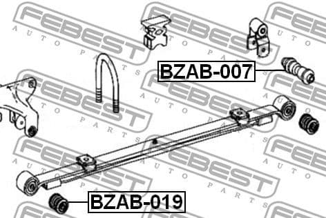 Bushing, leaf spring BZAB-019 - image 2