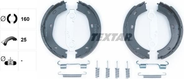 Brake Shoe Set, parking brake 91025900