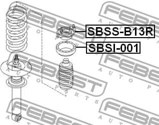 Suspension Strut Support Mount SBSS-B13R - image 2