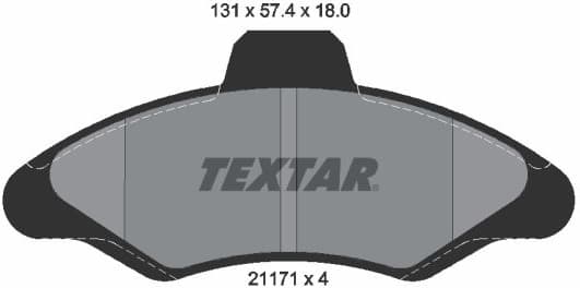 Brake Pad Set, disc brake 2117105