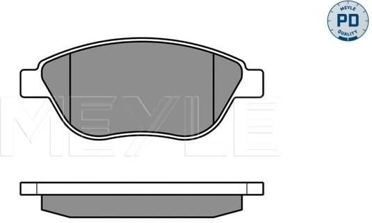 Brake Pad Set, disc brake MEYLE-PD: Advanced performance and design. 025 239 8119/PD