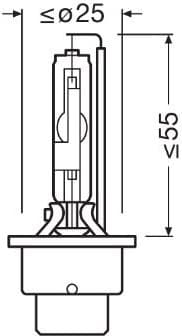 Bulb, headlight XENARC® COOL BLUE® INTENSE (Next Gen) 66250CBN - image 2