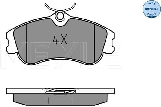 Brake Pad Set, disc brake MEYLE-ORIGINAL: True to OE. 025 233 4619