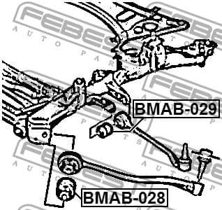 Mounting, control/trailing arm BMAB-029 - image 2