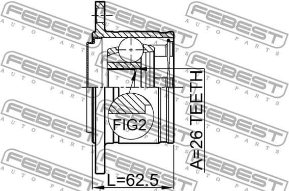 Joint Kit, drive shaft 0411-K94RH - image 2