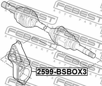 Packing Plate, drive shaft flange 2599-BSBOX3 - image 2