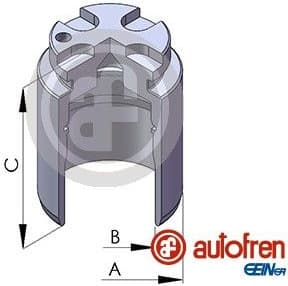 Piston, brake caliper D025418