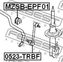 Link/Coupling Rod, stabiliser bar 0523-TRBF - image 2