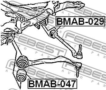 Mounting, control/trailing arm BMAB-047 - image 2