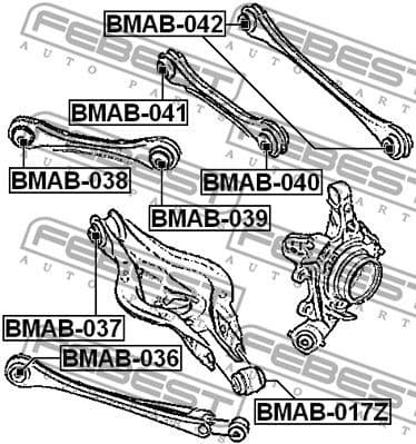 Mounting, control/trailing arm BMAB-036 - image 2