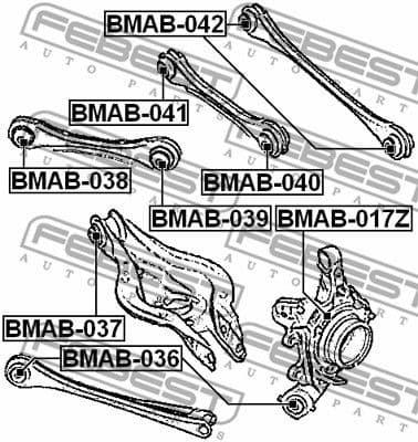 Mounting, control/trailing arm BMAB-039 - image 2