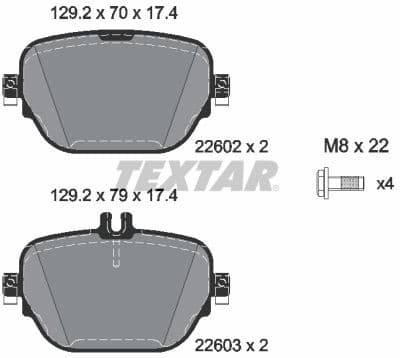Brake Pad Set, disc brake Q+ 2260201