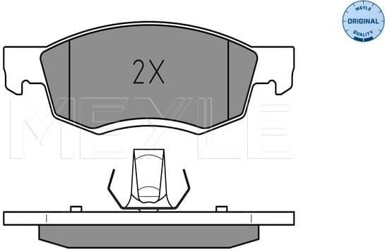 Brake Pad Set, disc brake MEYLE-ORIGINAL: True to OE. 025 246 7318