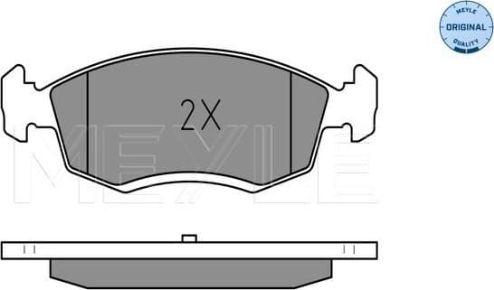 Brake Pad Set, disc brake MEYLE-ORIGINAL: True to OE. 025 246 7318 - image 2